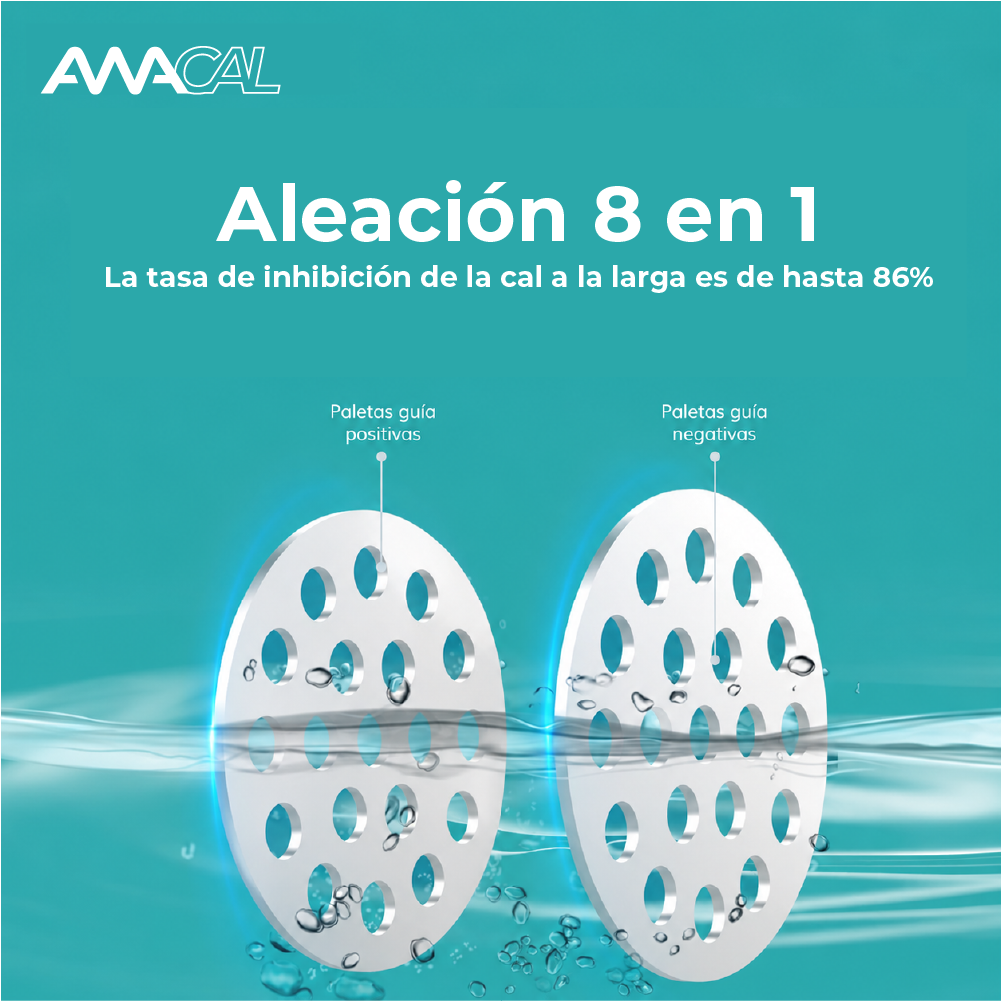 Descalcificador de agua sin sal